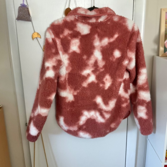 LIV Winter Sherpa Quarter Zip Pullover Withered Rose Small - Picture 4 of 6